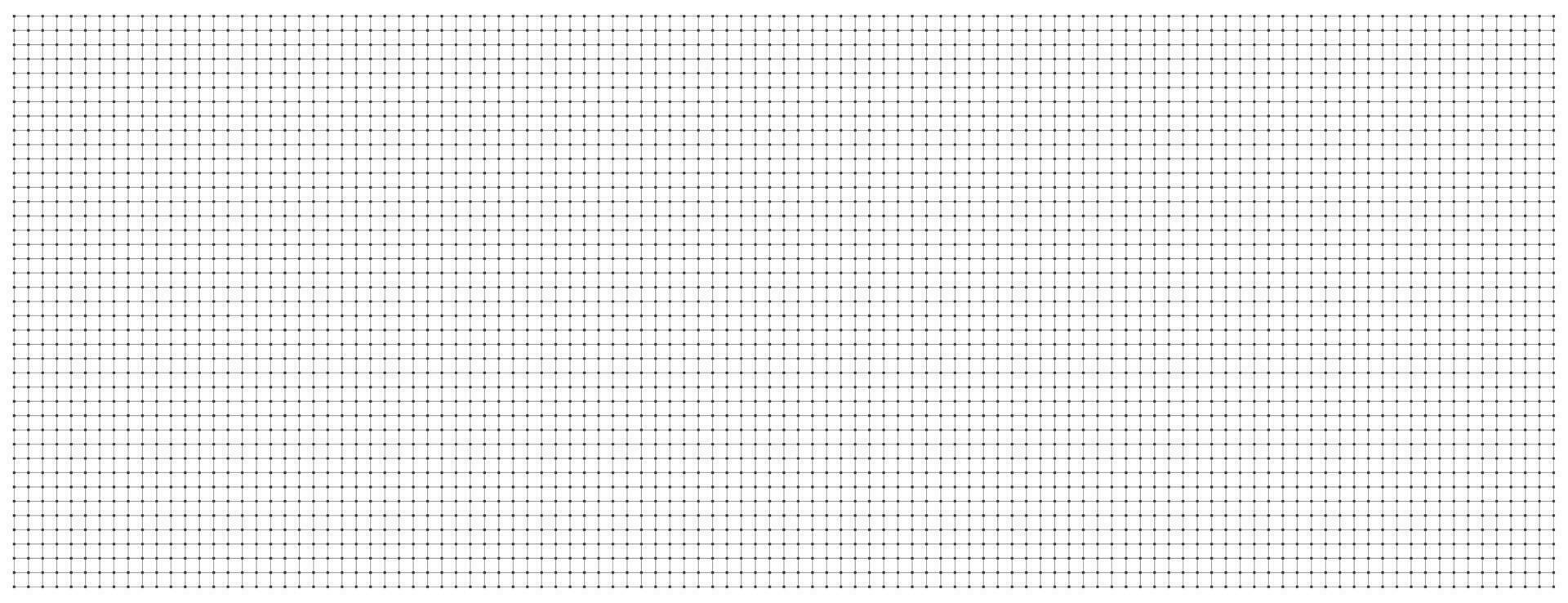 Geometric grid with squares background. Graphic blank white template with black lines for drafting and technical design with millimeter vector markings