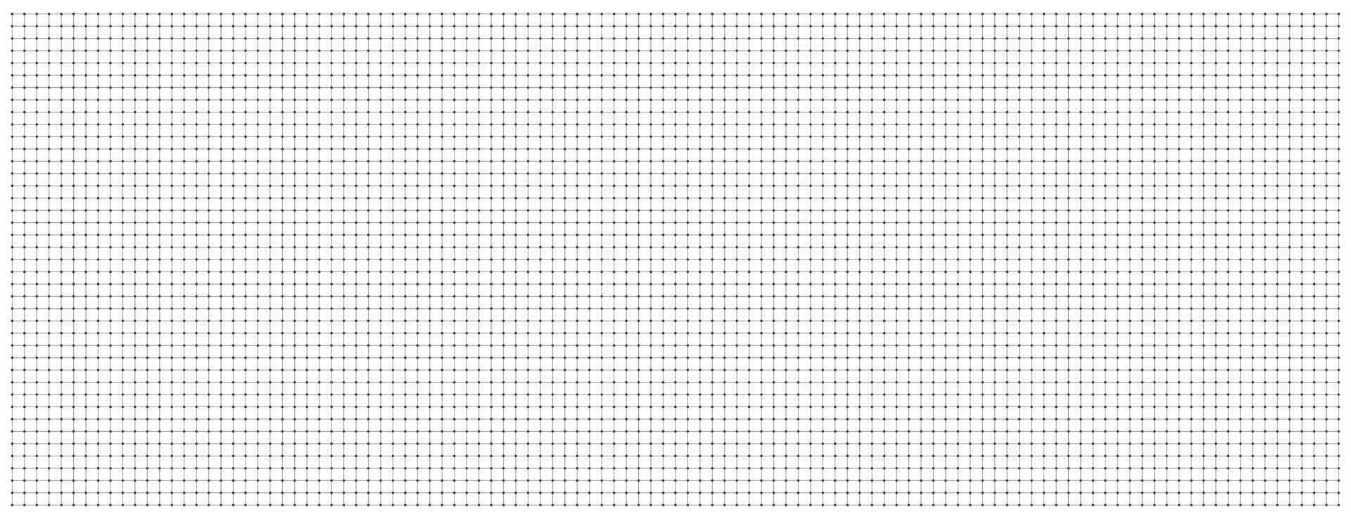 Geometric grid with squares background. Graphic blank white template with black lines for drafting and technical design with millimeter vector markings