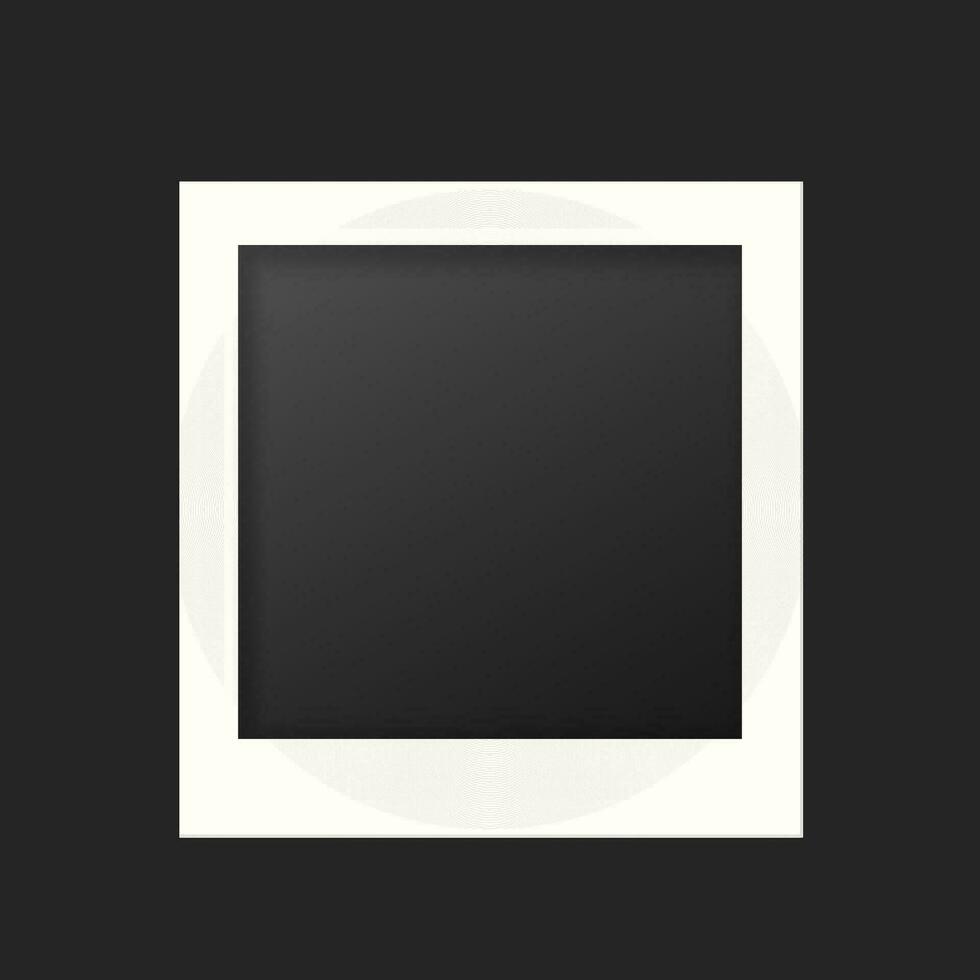 Wooden square photo frame. Border for pictures and paintings with realistic design element with instant vector development