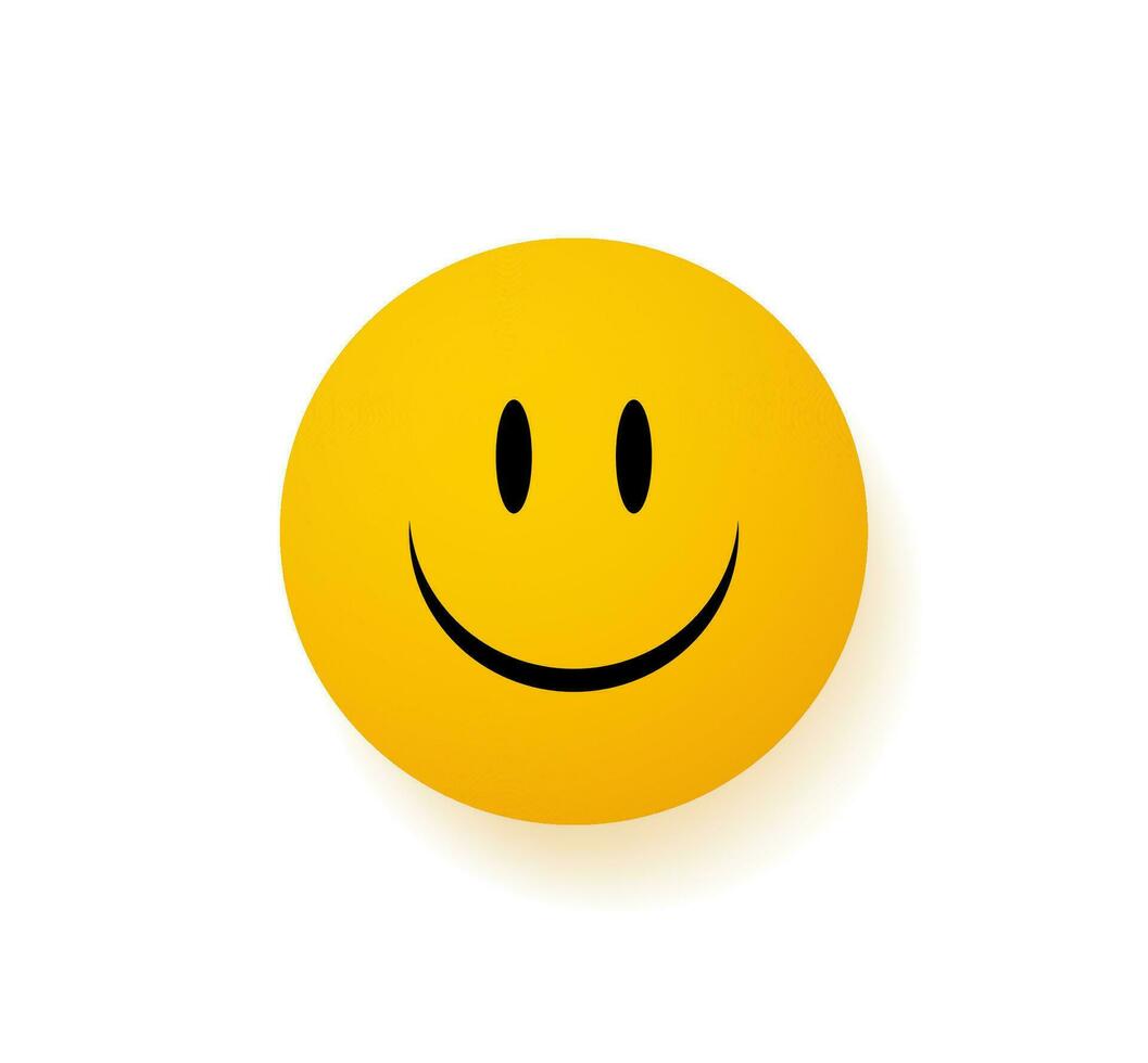 Smiley Vector happy face yellow emoji