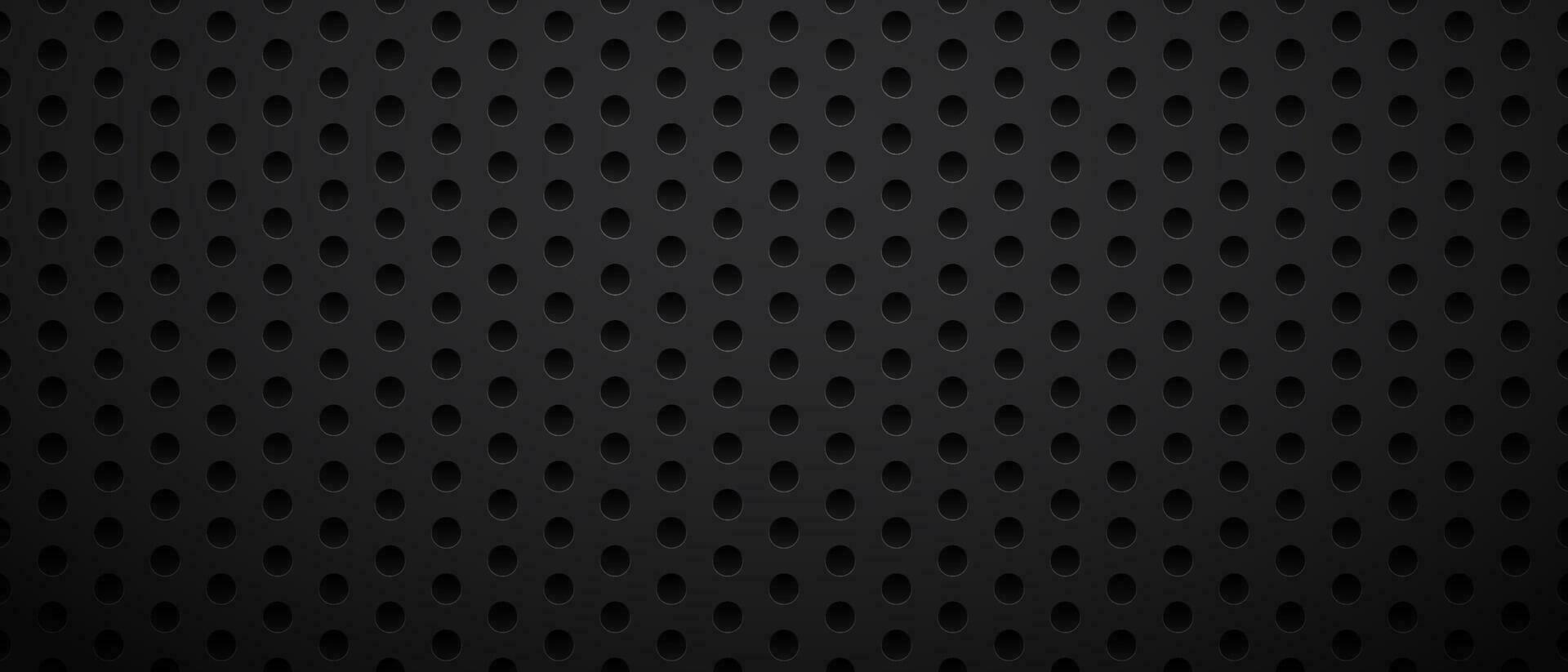 Dark background hole metal perforated vector illustration