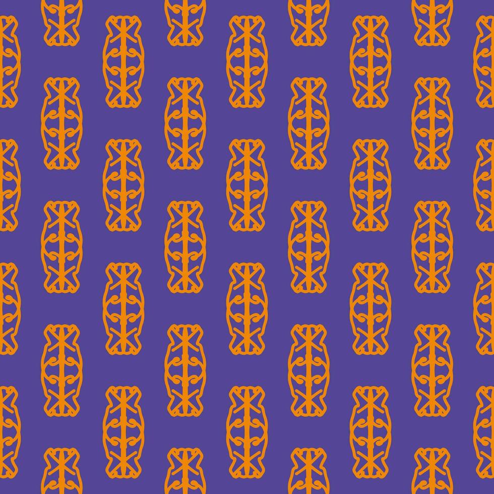 Ornament pattern design template with decorative motif.  background in flat style vector