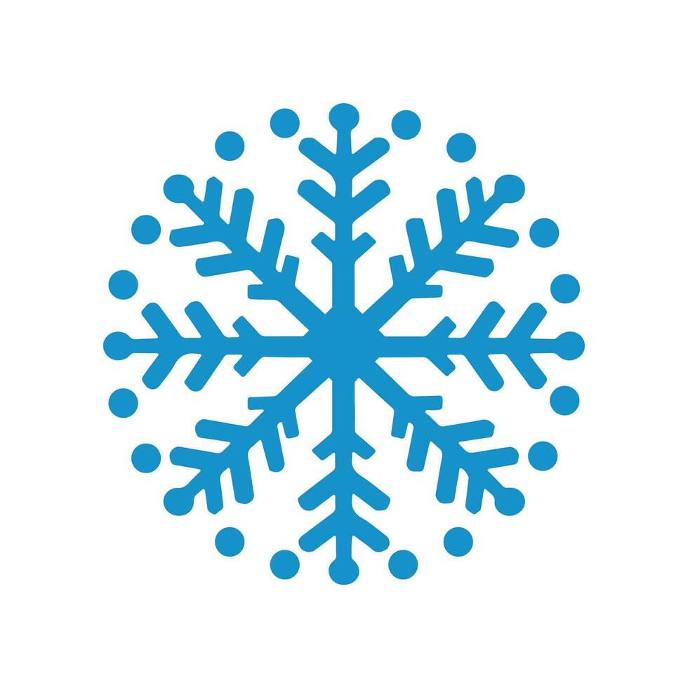 Abstract Vector Winter Snowflake Colorful Icon Design Template