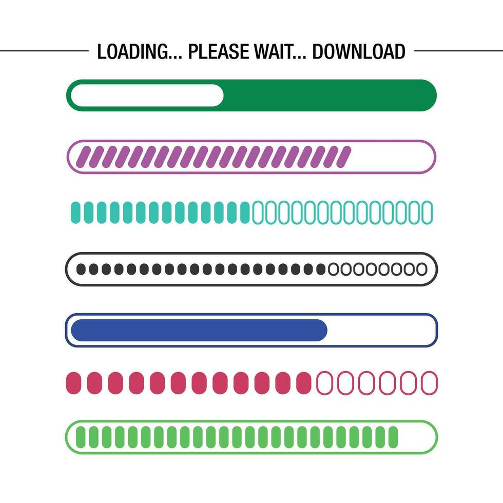 Abstract Vector Loading Colorful Icon Design Template