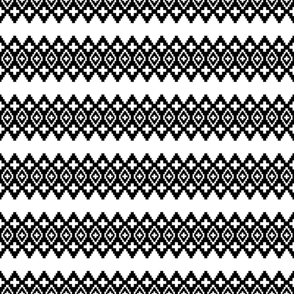 Oriental tribal geometric vector illustration in black and white. Traditional ornament ethnic style. Seamless stripe pattern. Design fabric, textile, embroidery, print, weaving, interior, background.