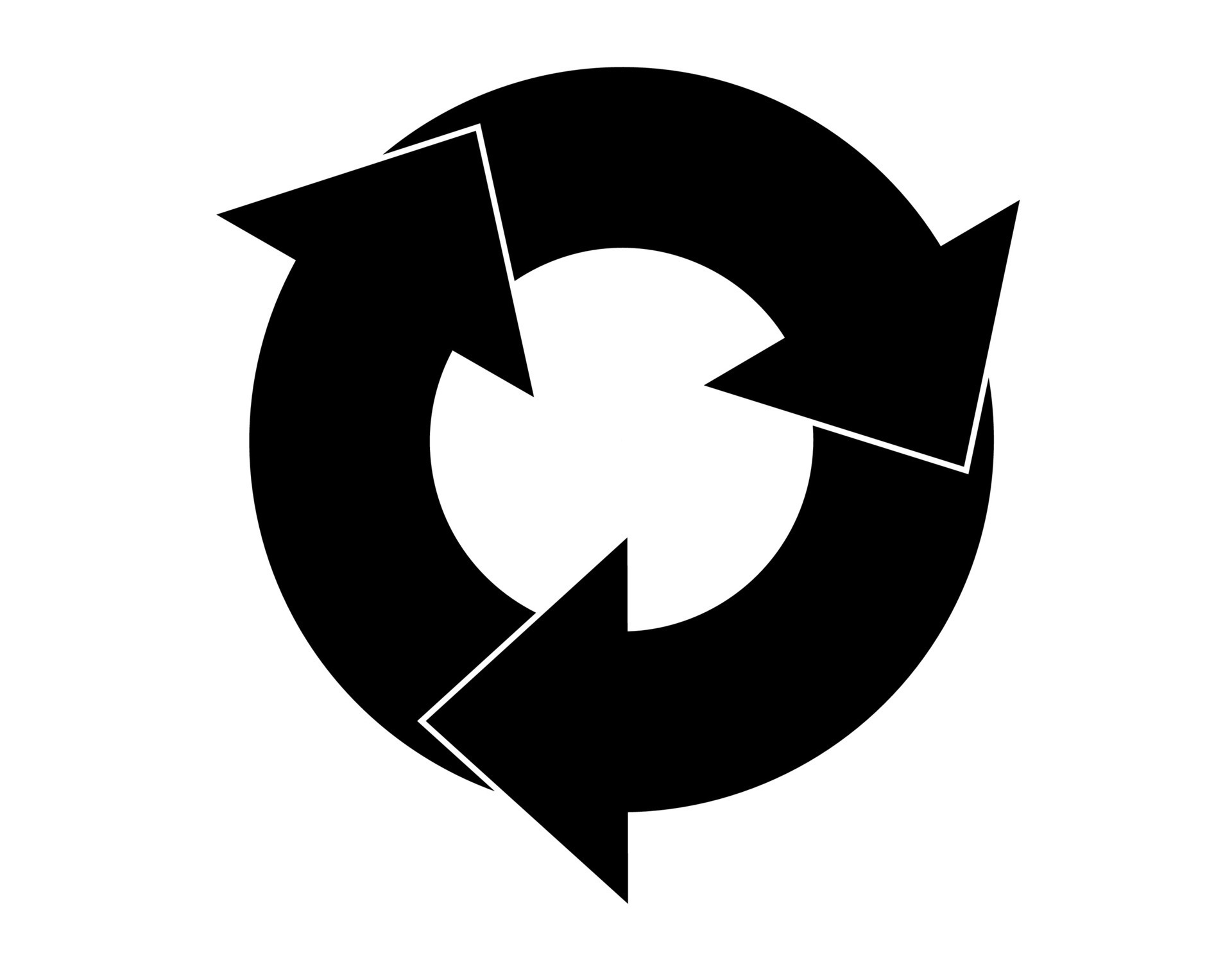 Reduce, reuse, recycle sign set. Three different green gradient recycle ...