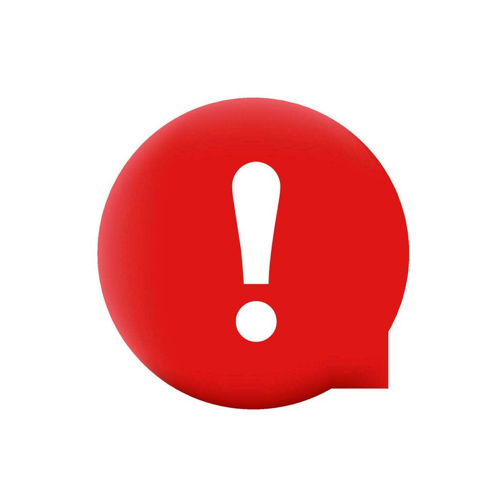 Exclamation point icon attention alert sign vector