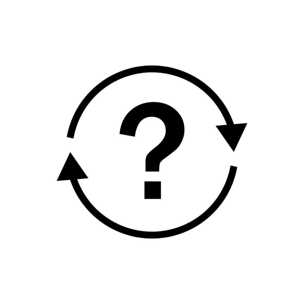 Ask and answer faq question concept icon vector