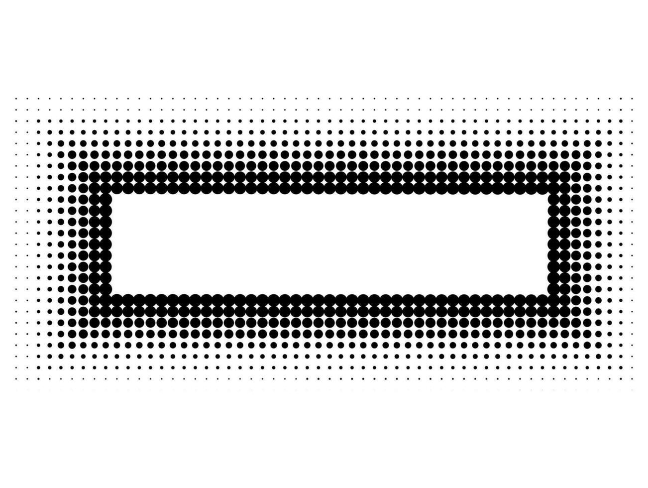 Halftone circles, halftone dot gradient vector