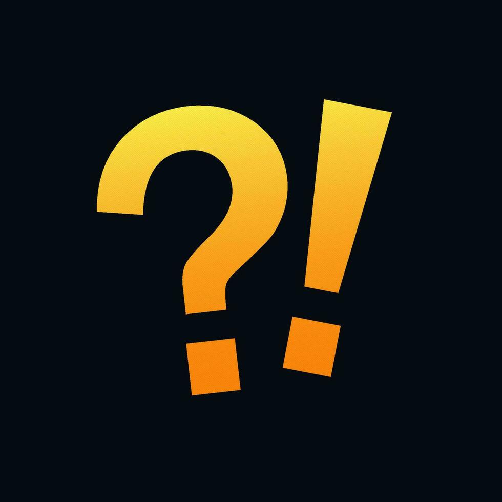 Question exclamation mark sign. Faq icon sign vector