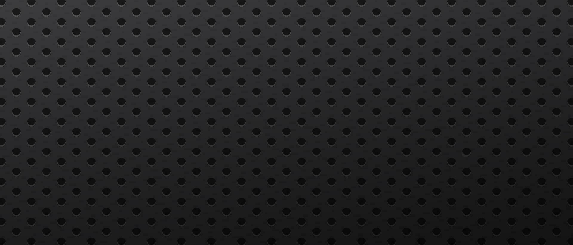 Dark background hole metal perforated vector illustration