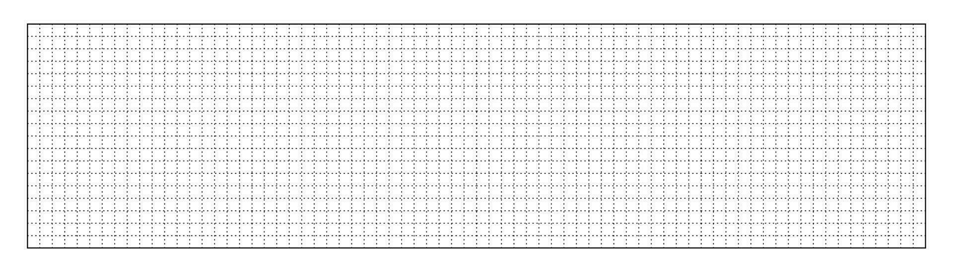 Geometric grid with squares background. Graphic blank white template with black lines for drafting and technical design with millimeter vector markings