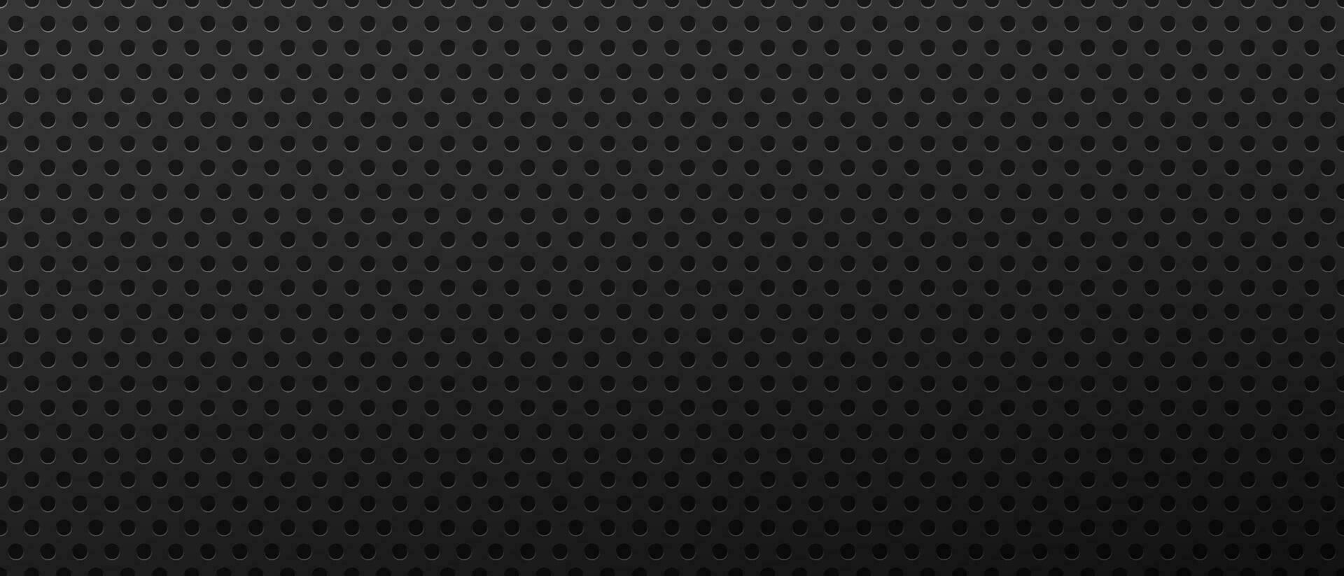 Dark background hole metal perforated vector illustration