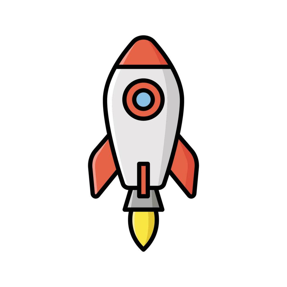rocket icon vector design template simple and clean