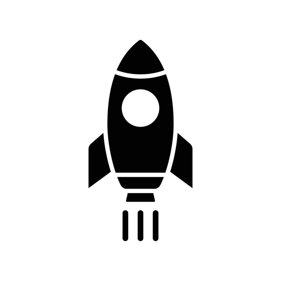 rocket icon vector design template simple and clean