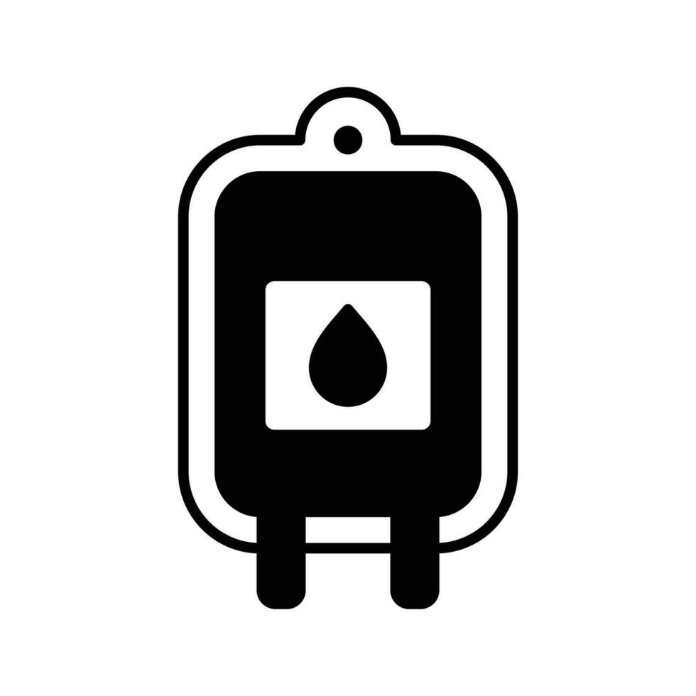 blood bag icon vector design template simple and clean