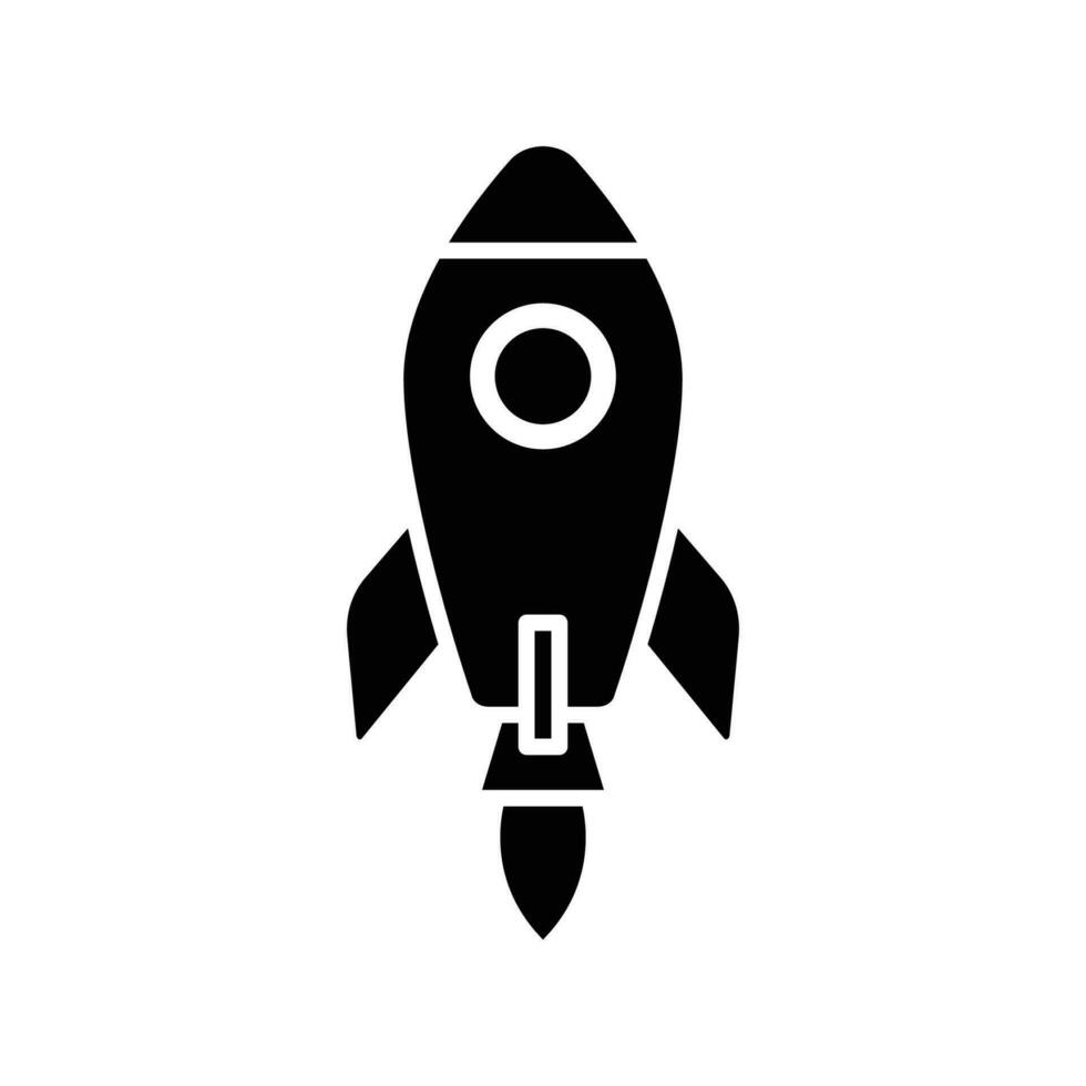 rocket icon vector design template simple and clean