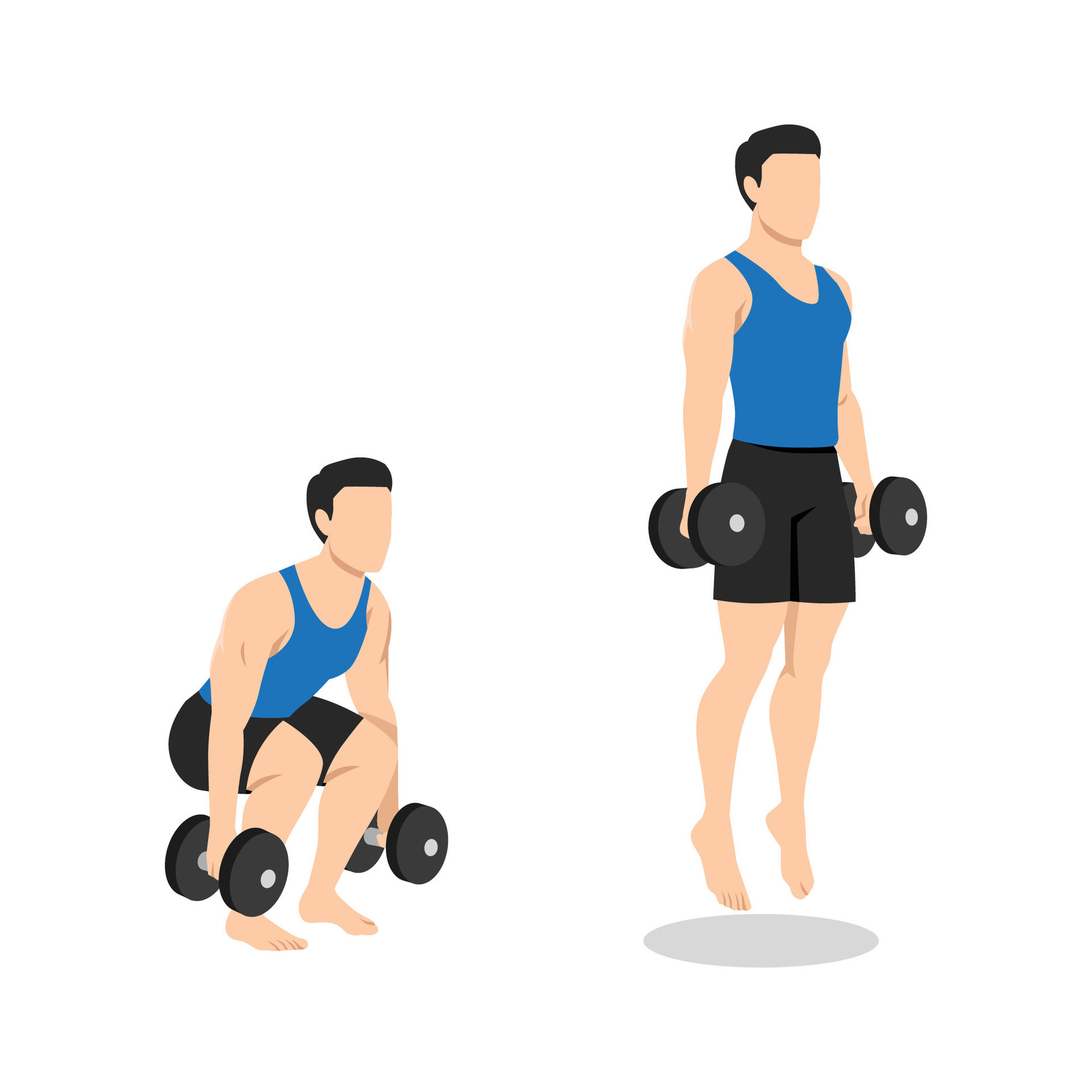 Dumbbell 2024 jump squat