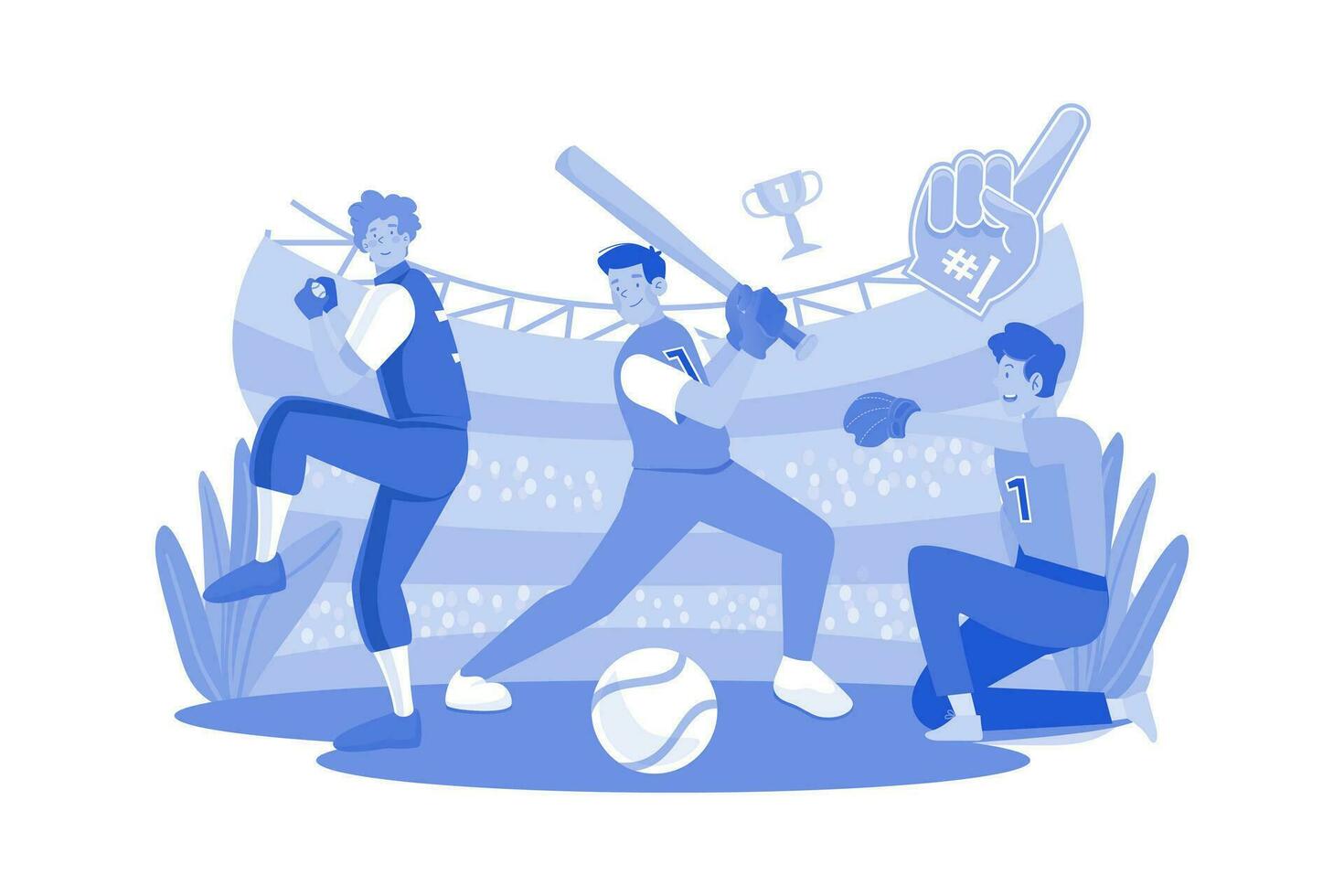 Sports Activity Illustration concept. A flat illustration isolated on white background vector