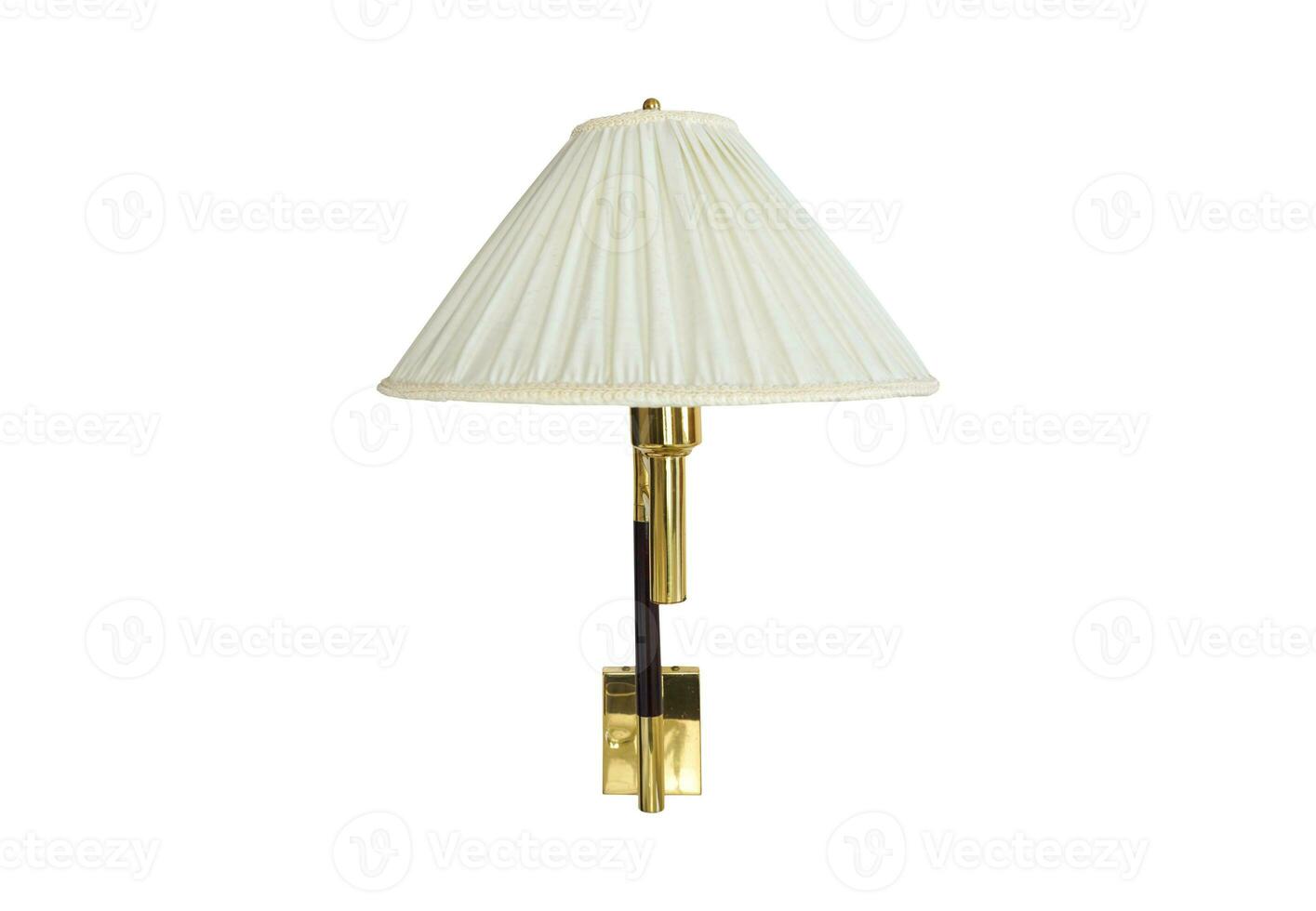 Classically Wall Lamp, lighting equipment turn on and off isolated on white background with clipping path. photo