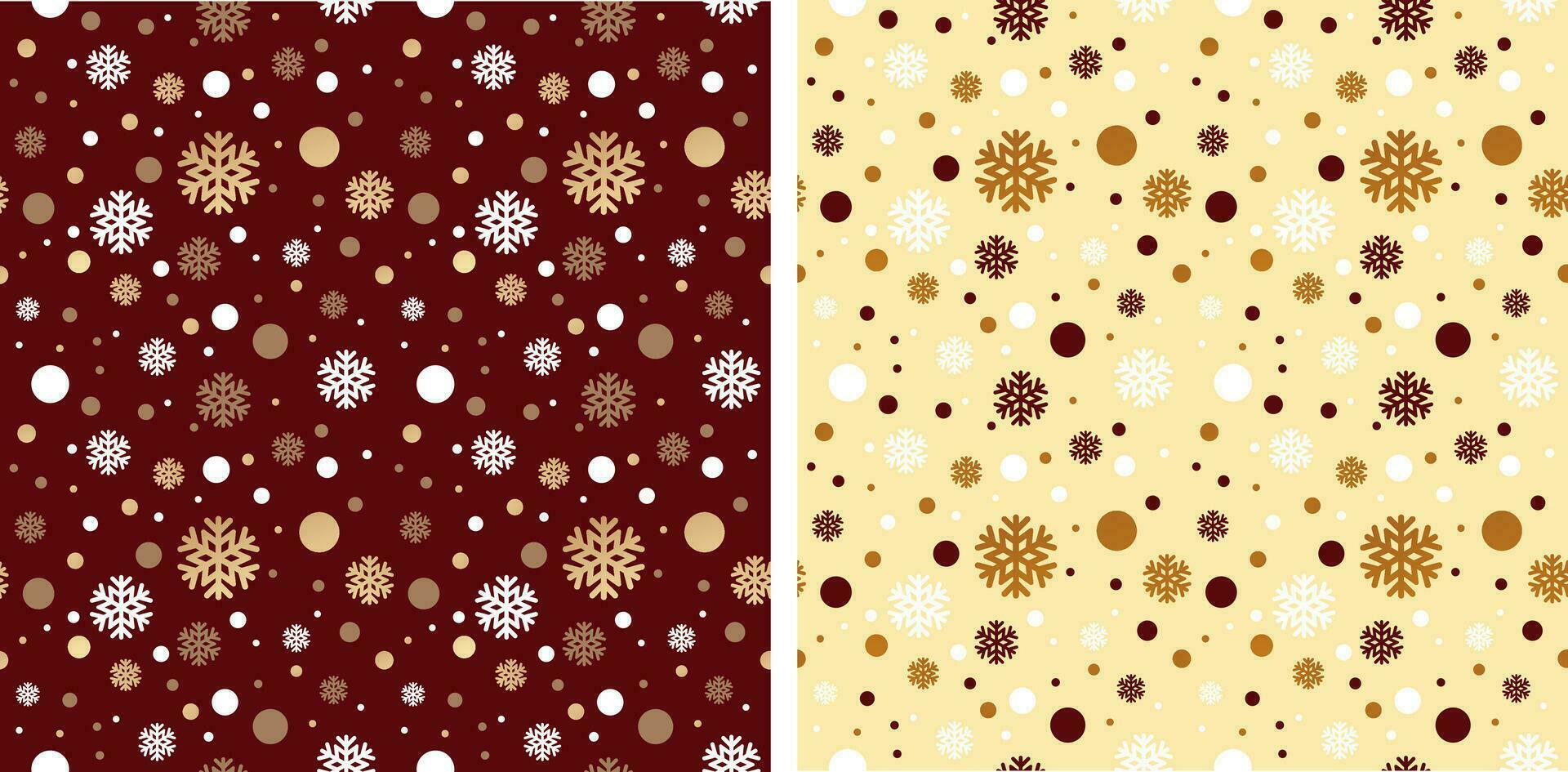Christmas Polka Dot Snowflake Pattern vector