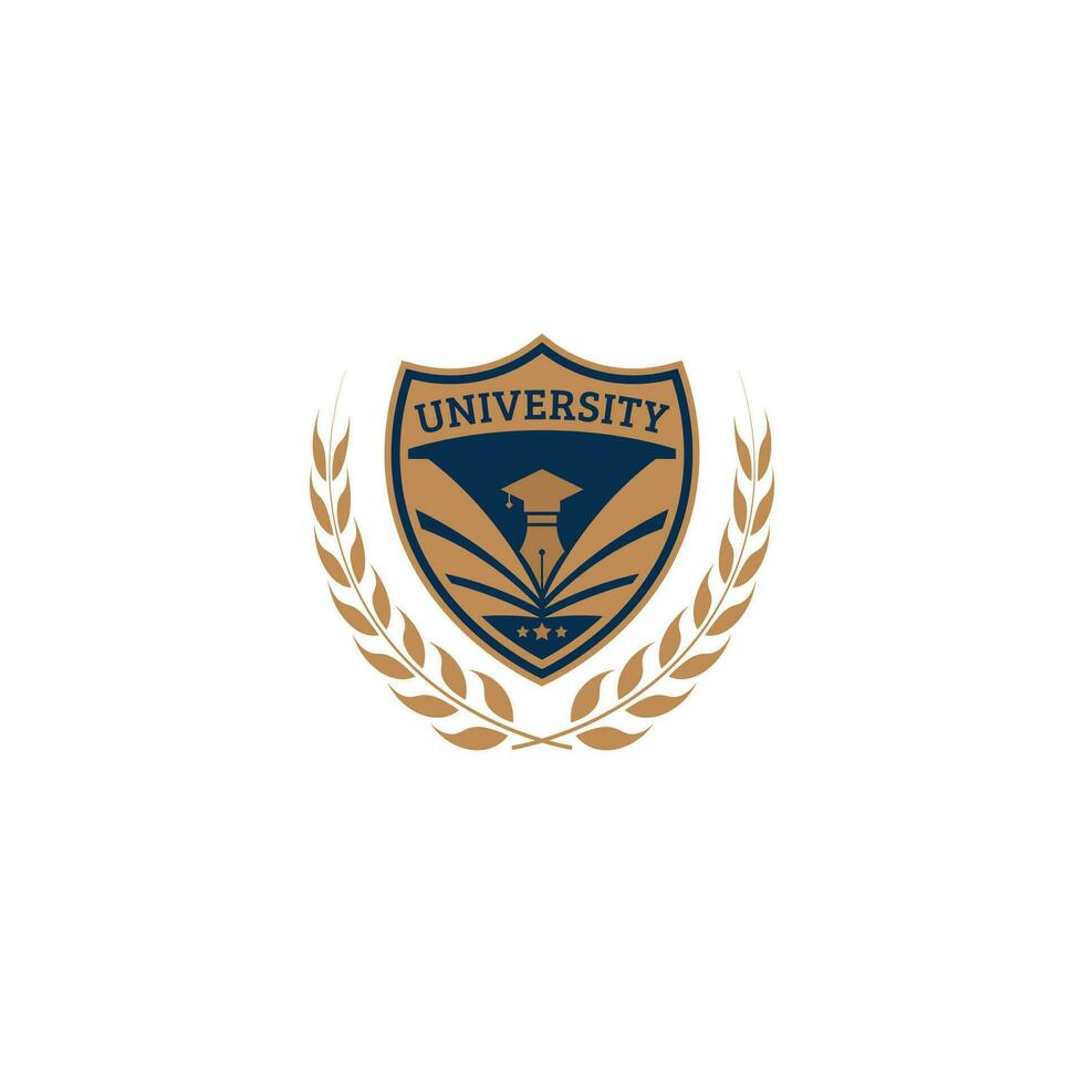 plantilla de vector de diseño de logotipo de educación universitaria