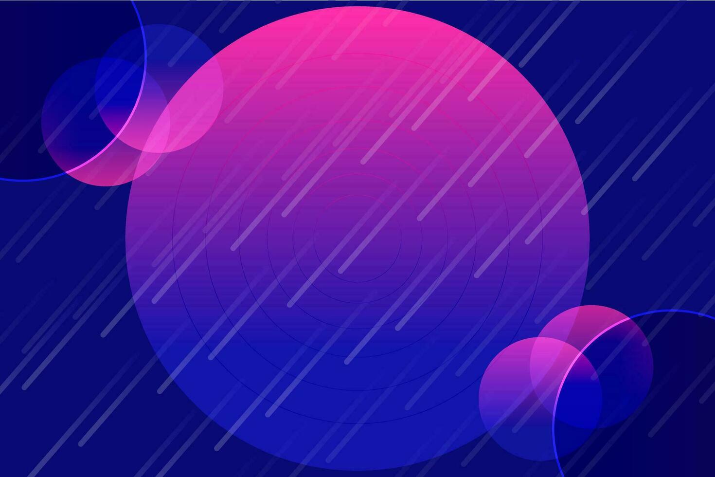 Landing page Template 3d minimal round elips colorful gradient shape vector