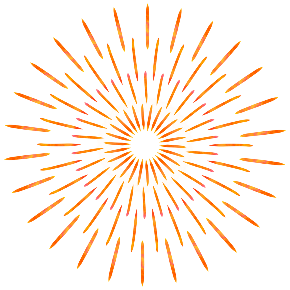 Fireworks in a variety of colors for celebrating the occasion png