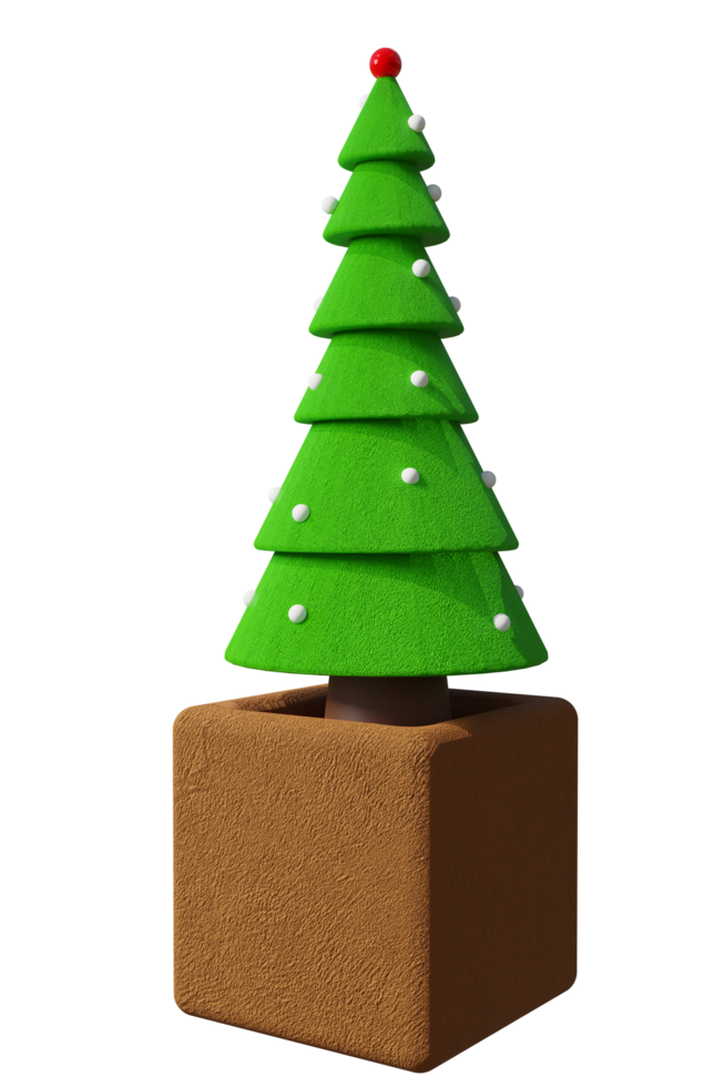 astratto 3d forma Natale albero. png