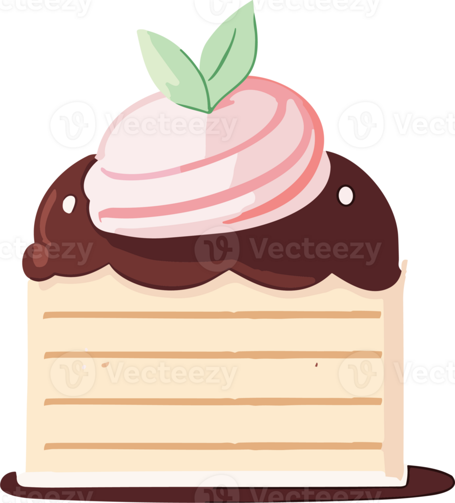 piece of Cake ai generative png