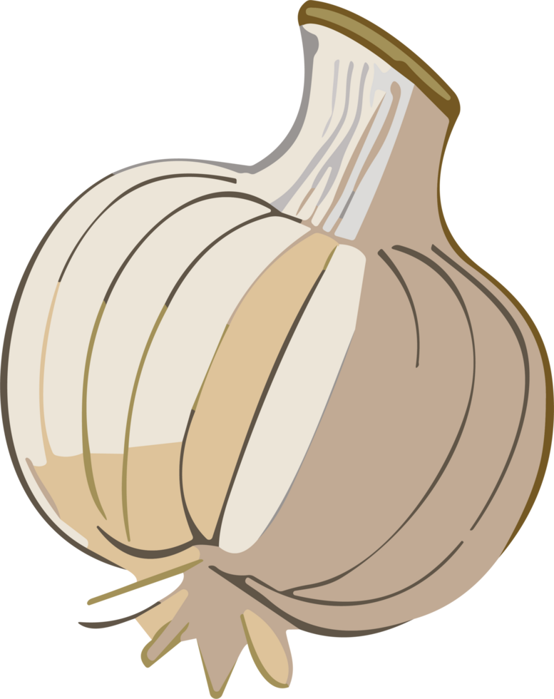 Garlic ai generative png