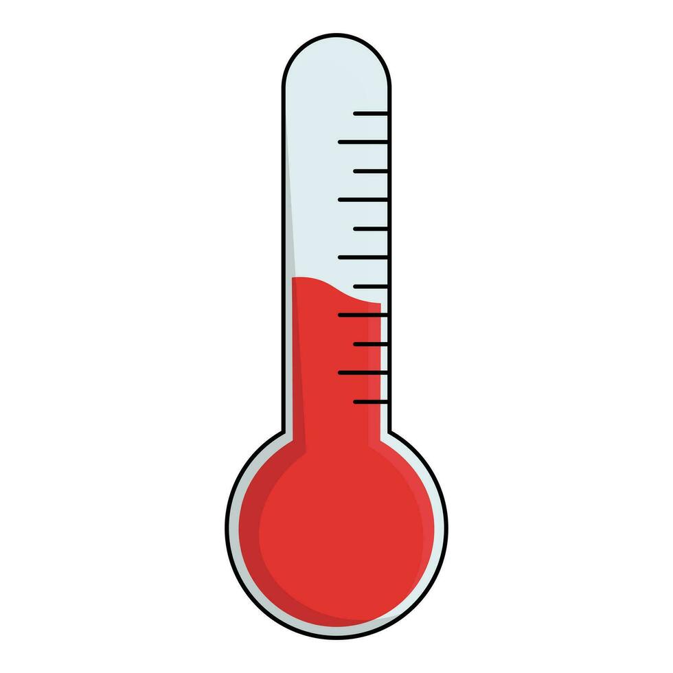 Thermometer illustration for medical and health care theme design element vector