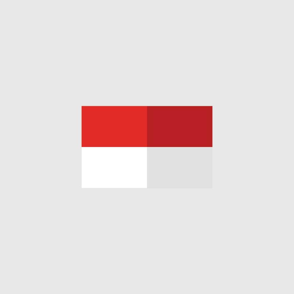 Indonesia flag icon vector