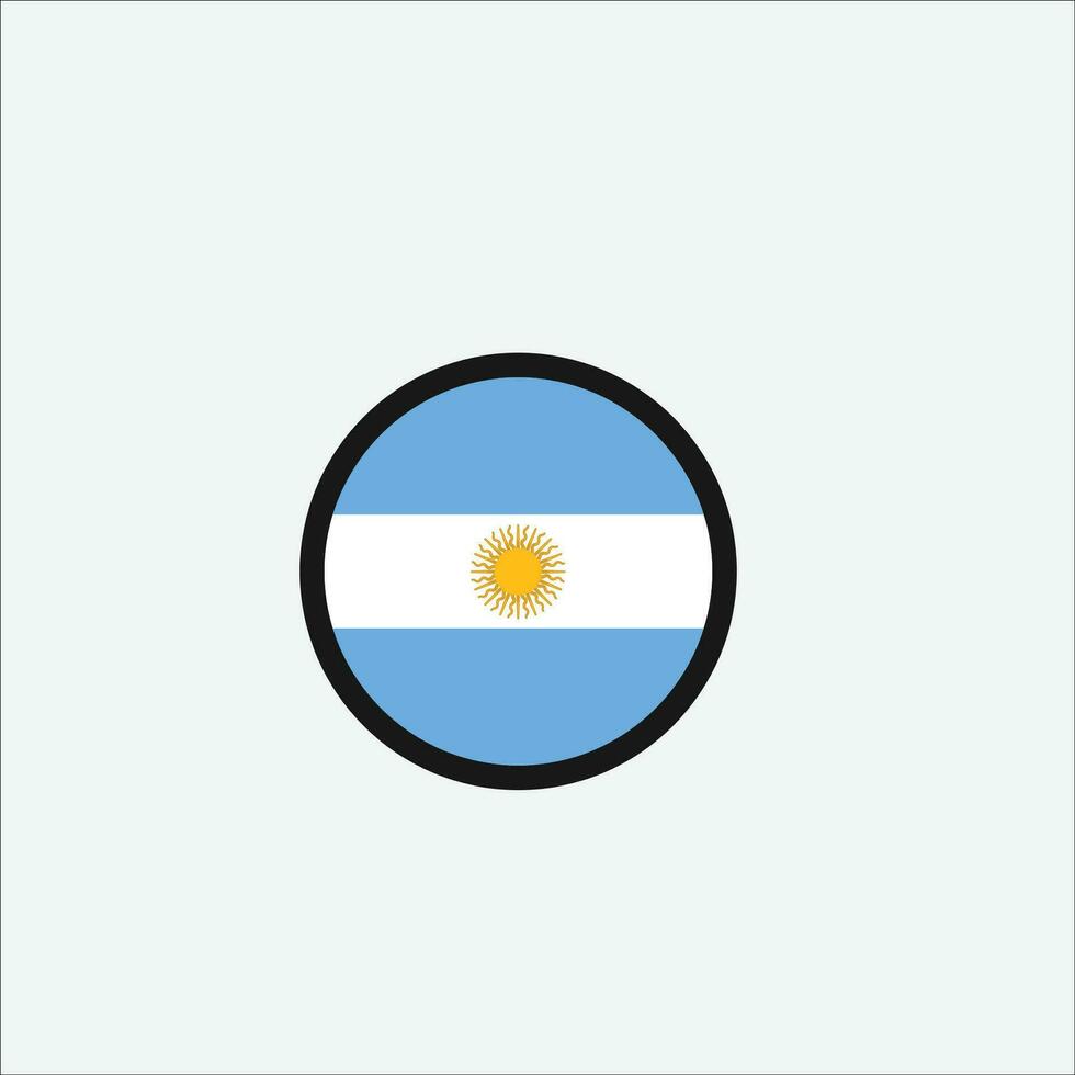 argentina bandera icono vector ilustración