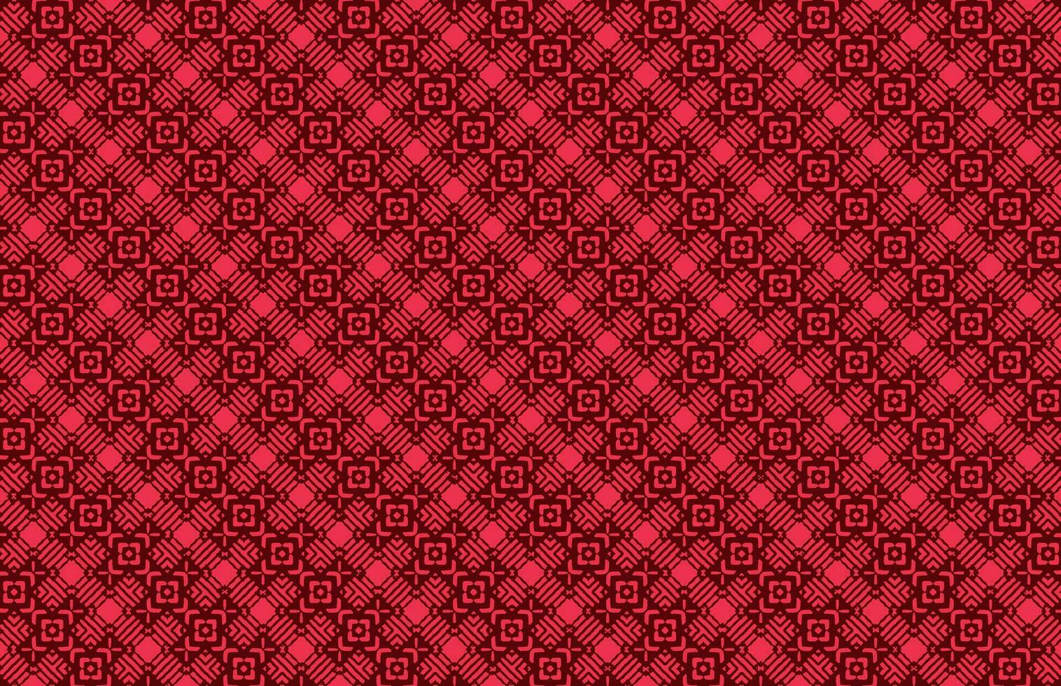 African tribal red fabric pattern vector