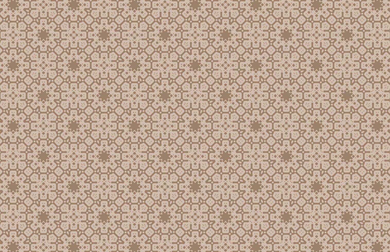 Brown color islamic fabric pattern vector