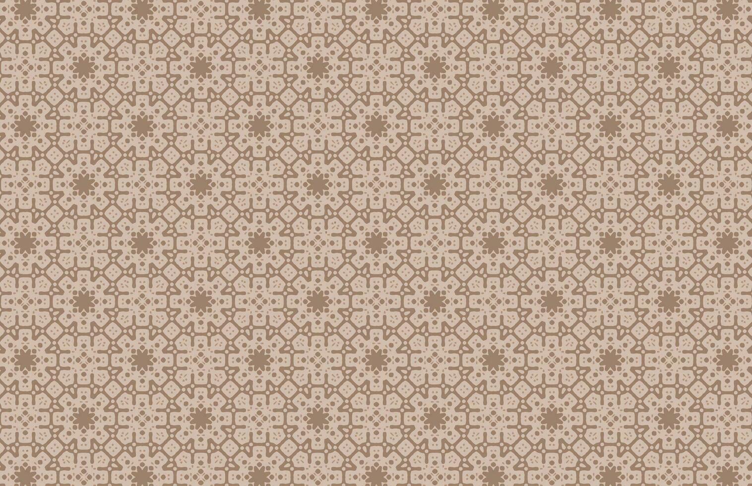 Brown color islamic fabric pattern vector