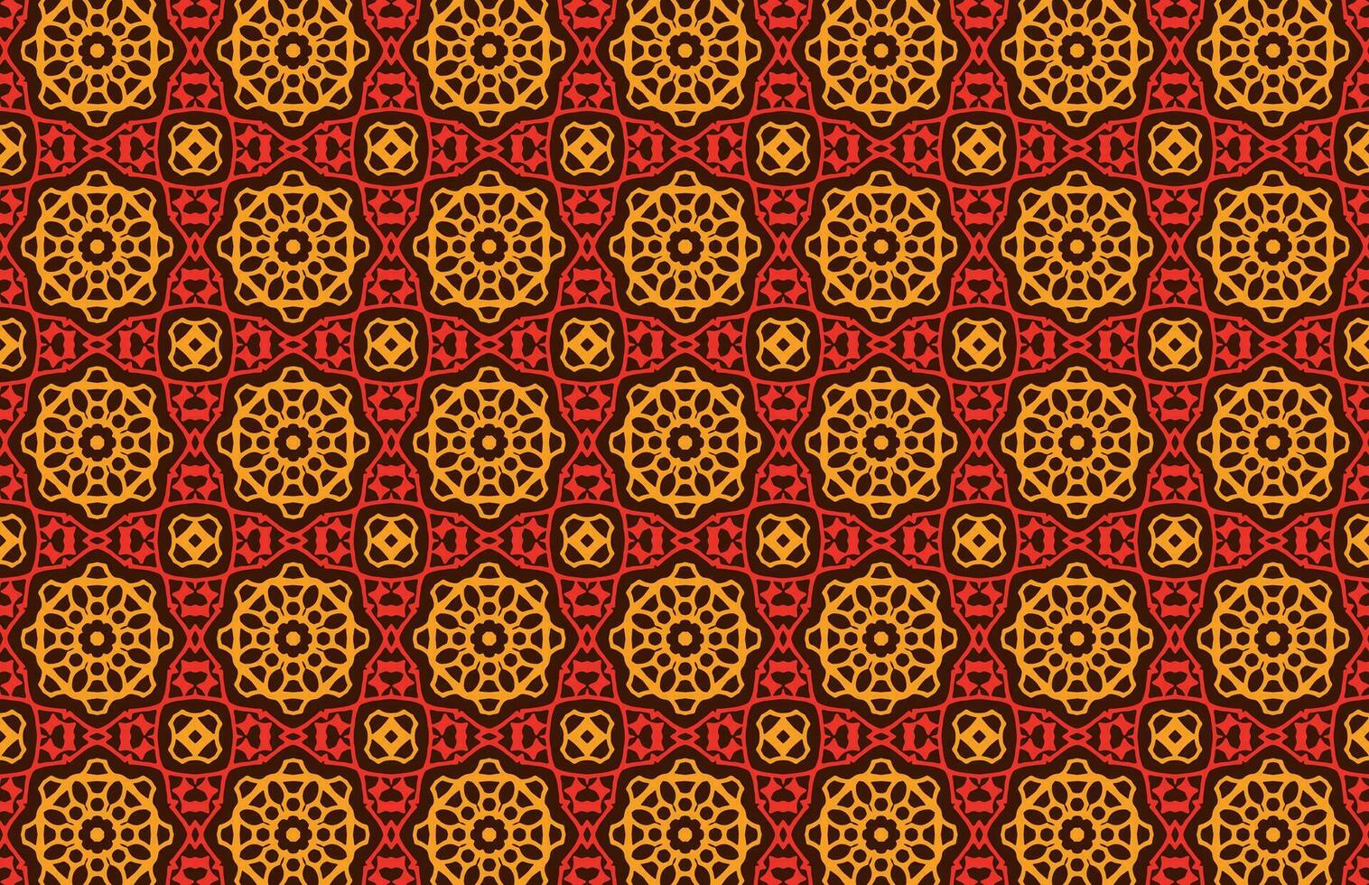 Moroccan colorful design pattern vector