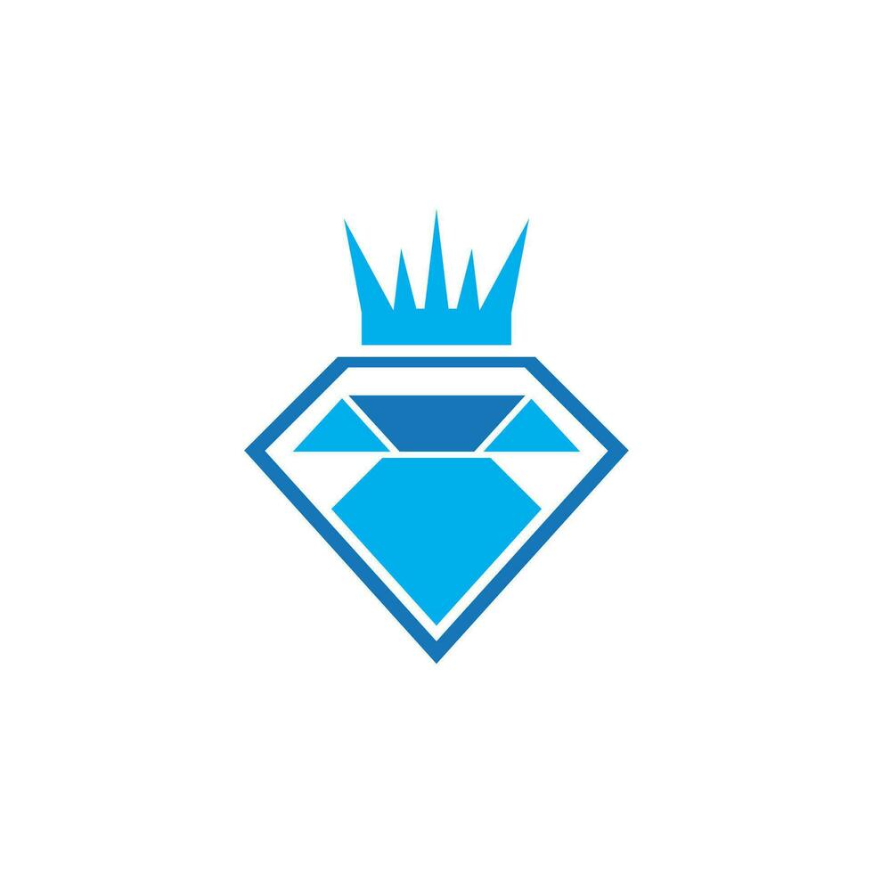 joyería línea Arte diamante logo icono y símbolo vector