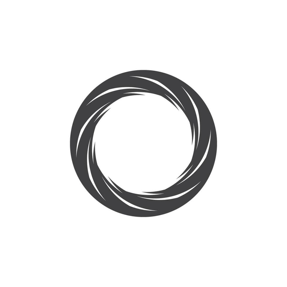 Circle Ring swirl Abstract Logo Vector