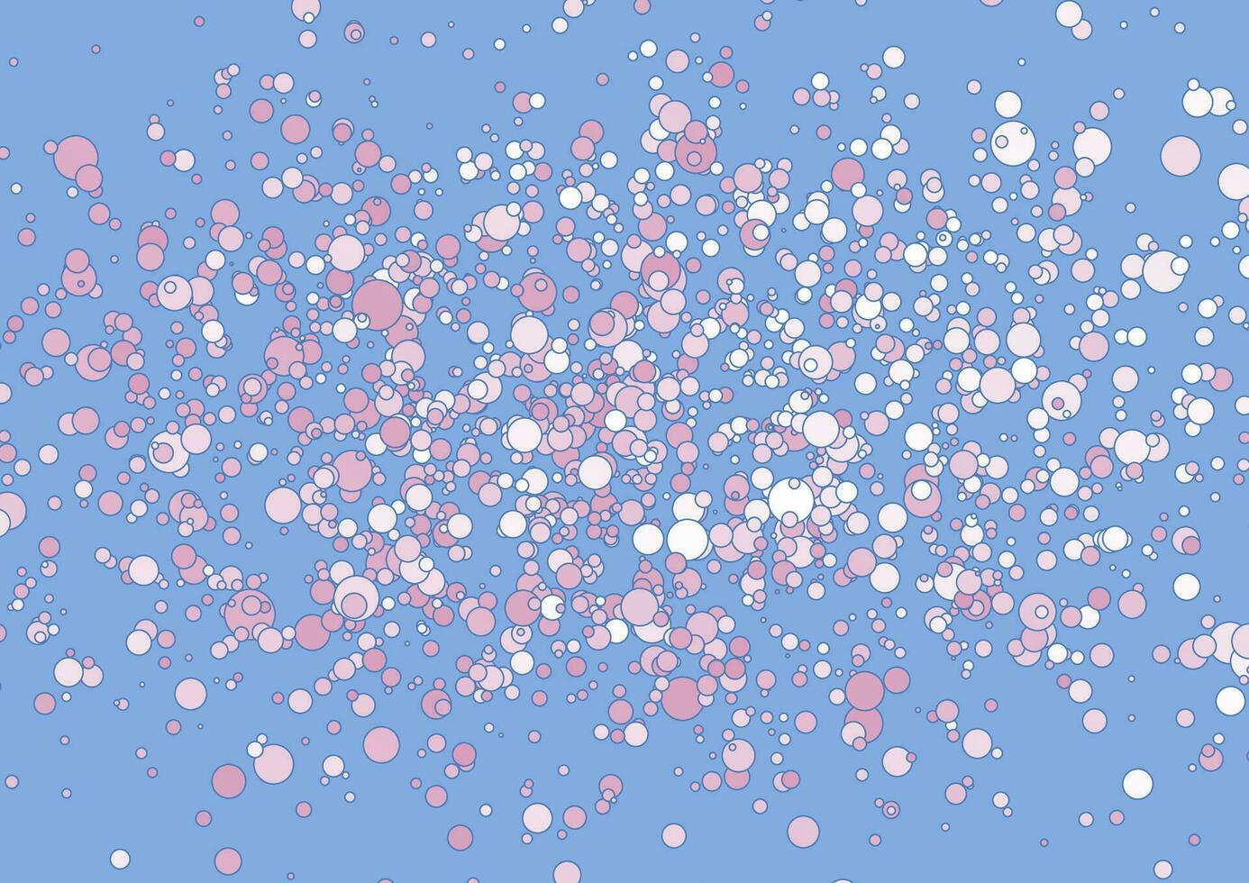 Pink blue pastel small circles abstract background vector