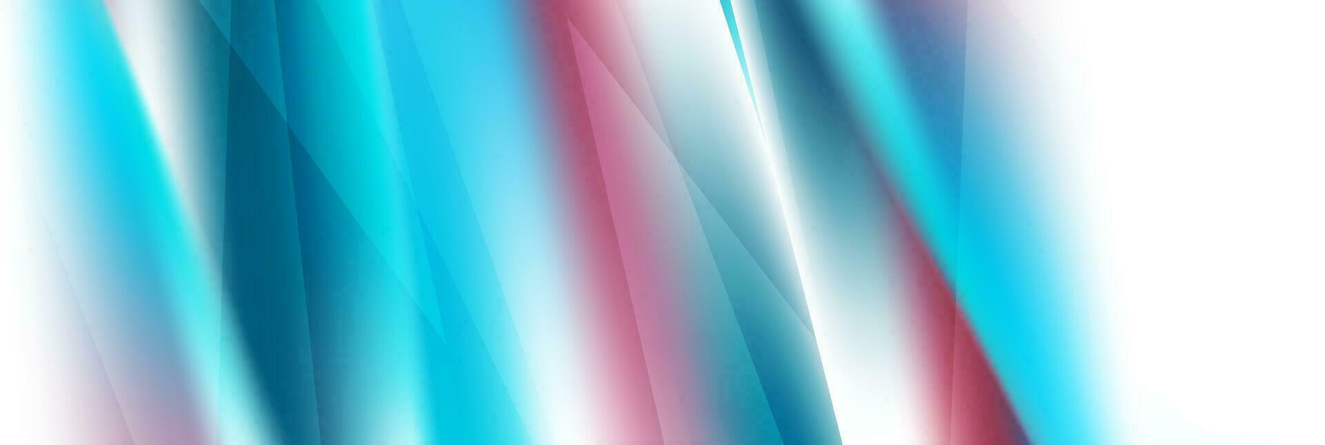 Blue purple glossy smooth stripes abstract background vector