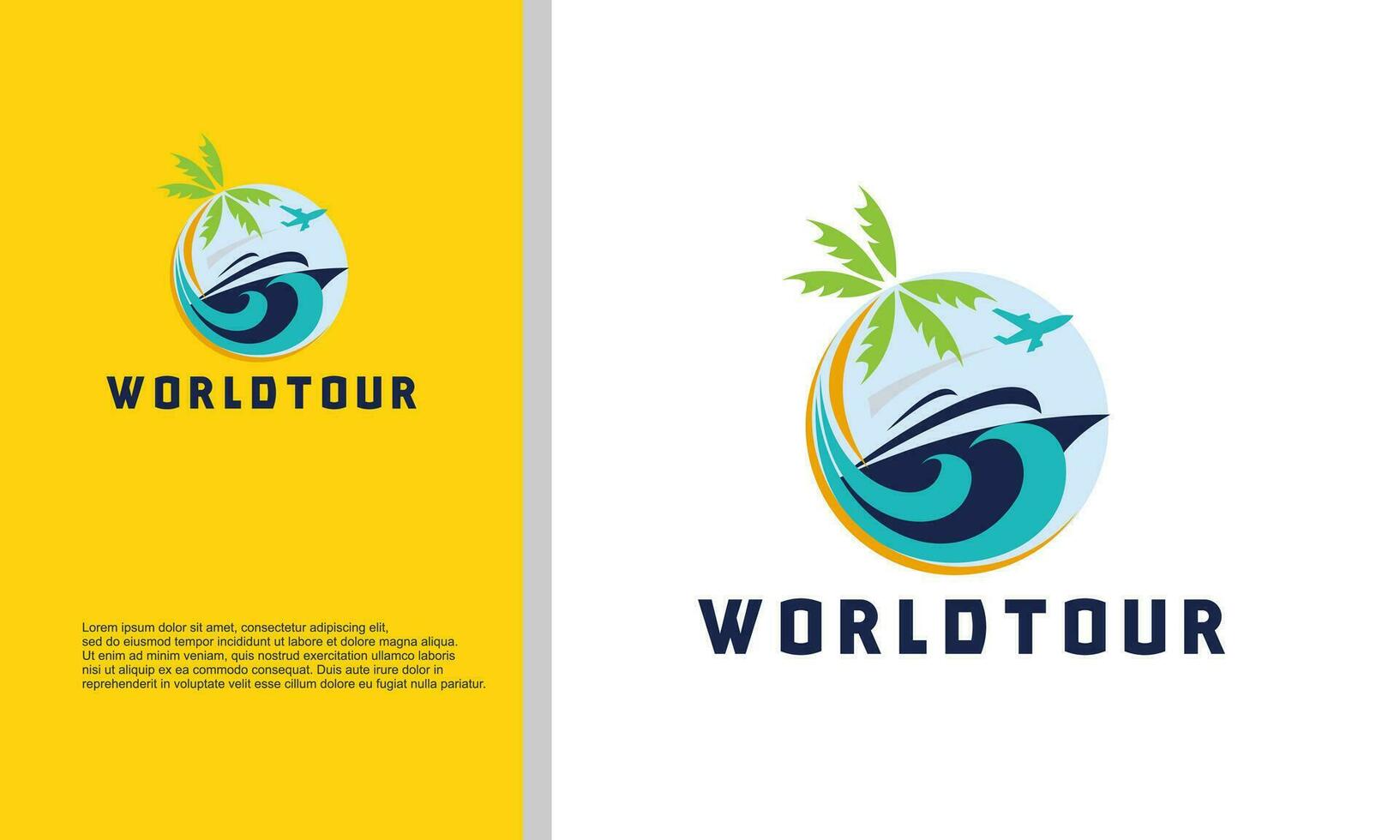 Travel agency business logo. transport, logistics delivery logo design vector