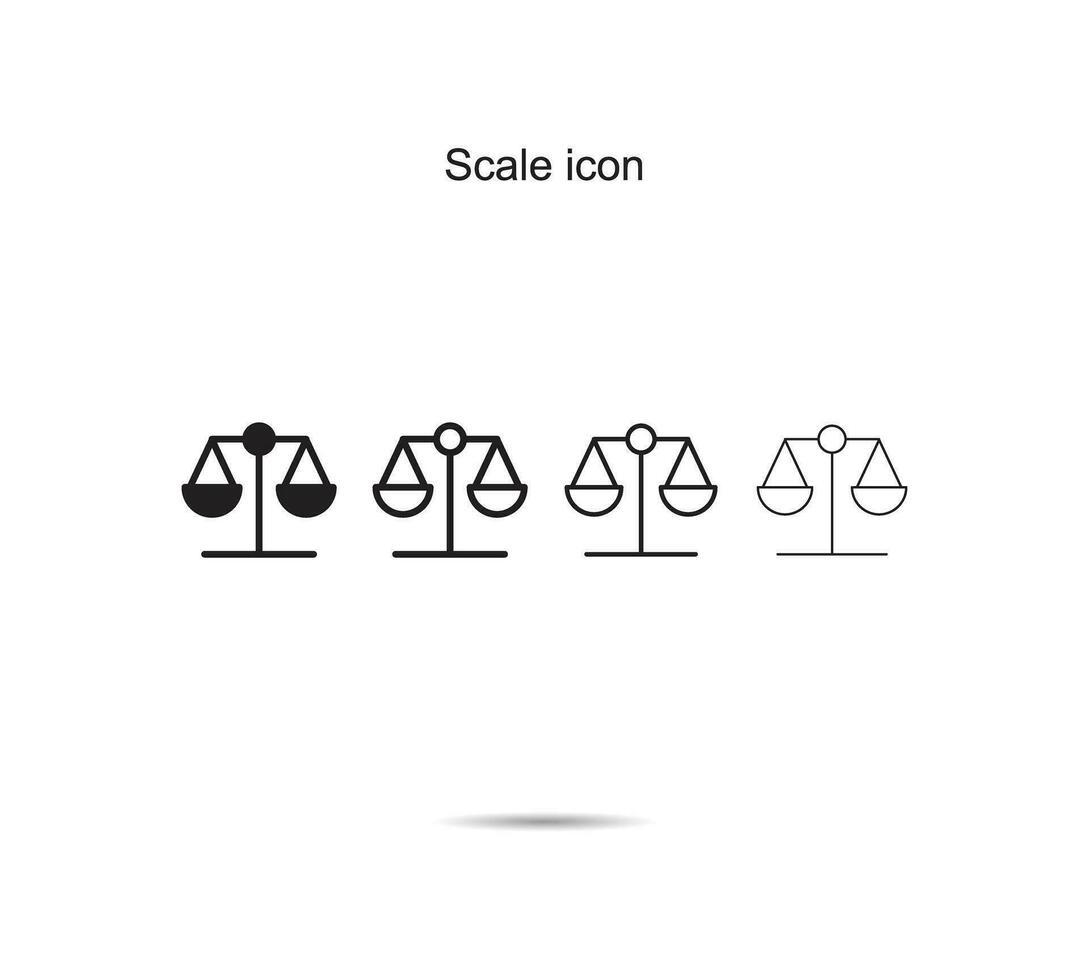 Scale icon, Vector illustration