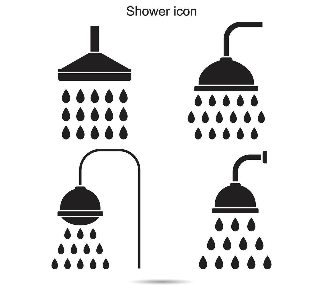 Shower icon, Vector illustration