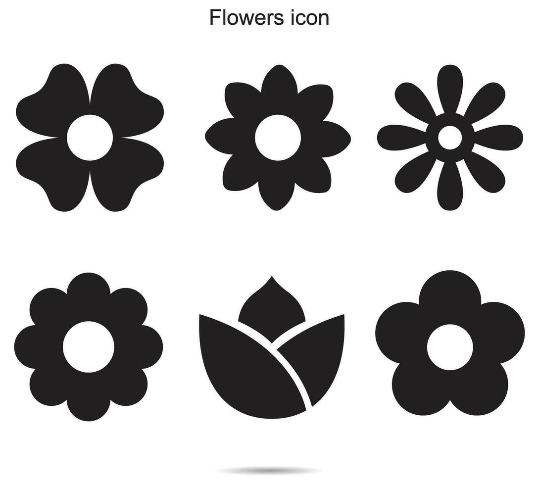 flower icon, Vector illustration