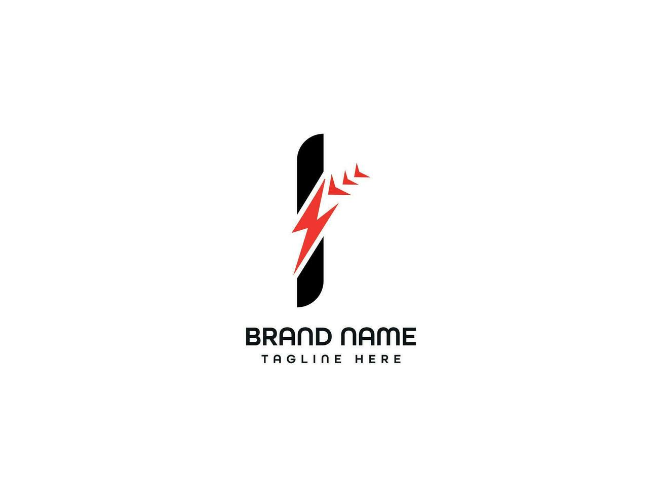 Bolt letter logo design vector