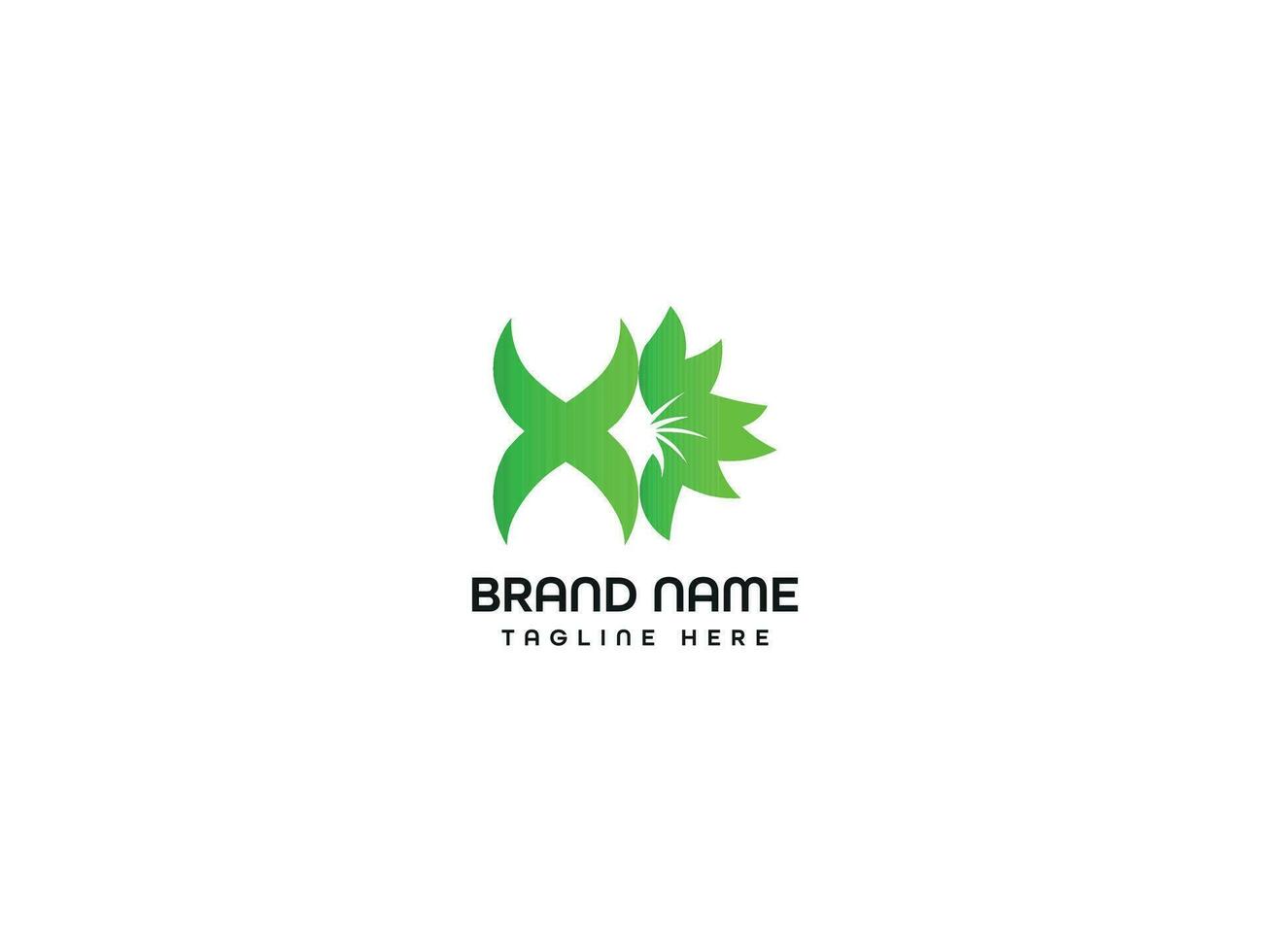 Leaf Letter Logo Design vector