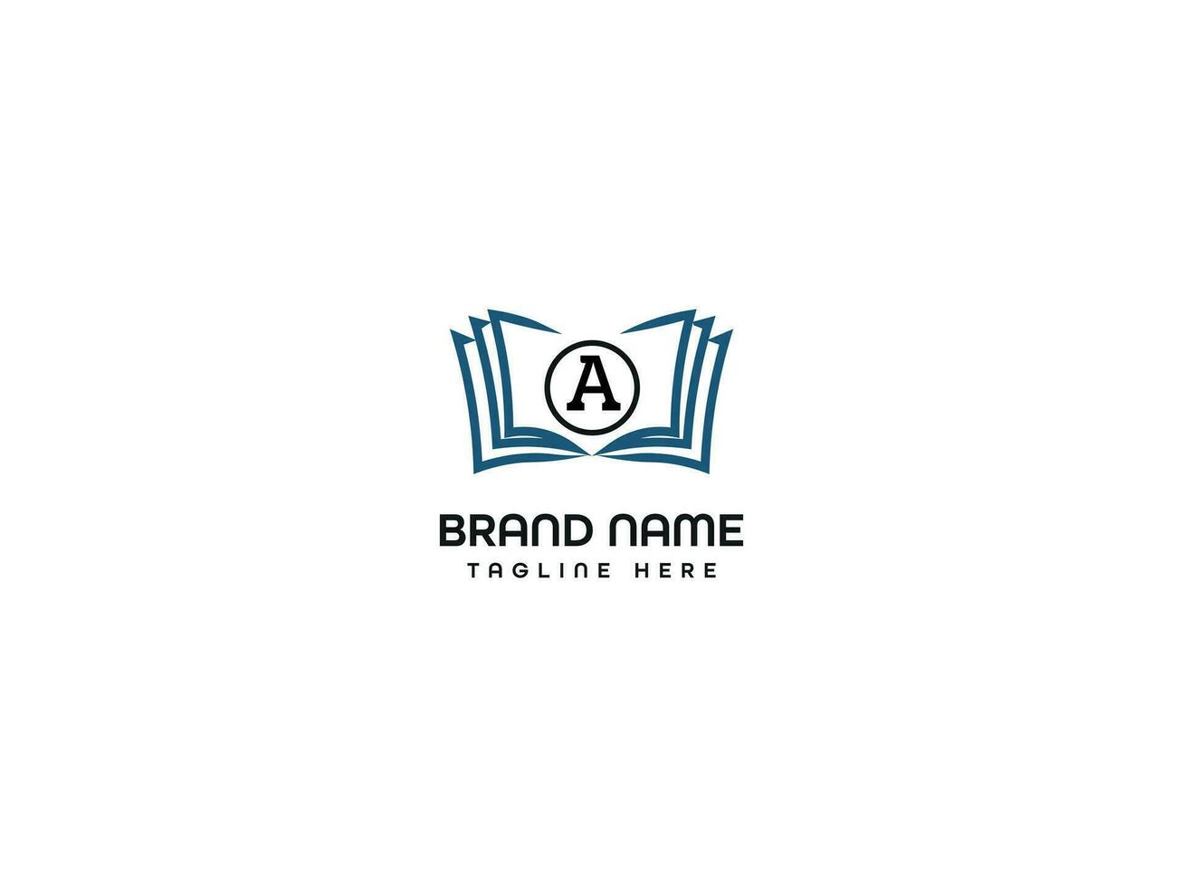 Book Logo Design vector