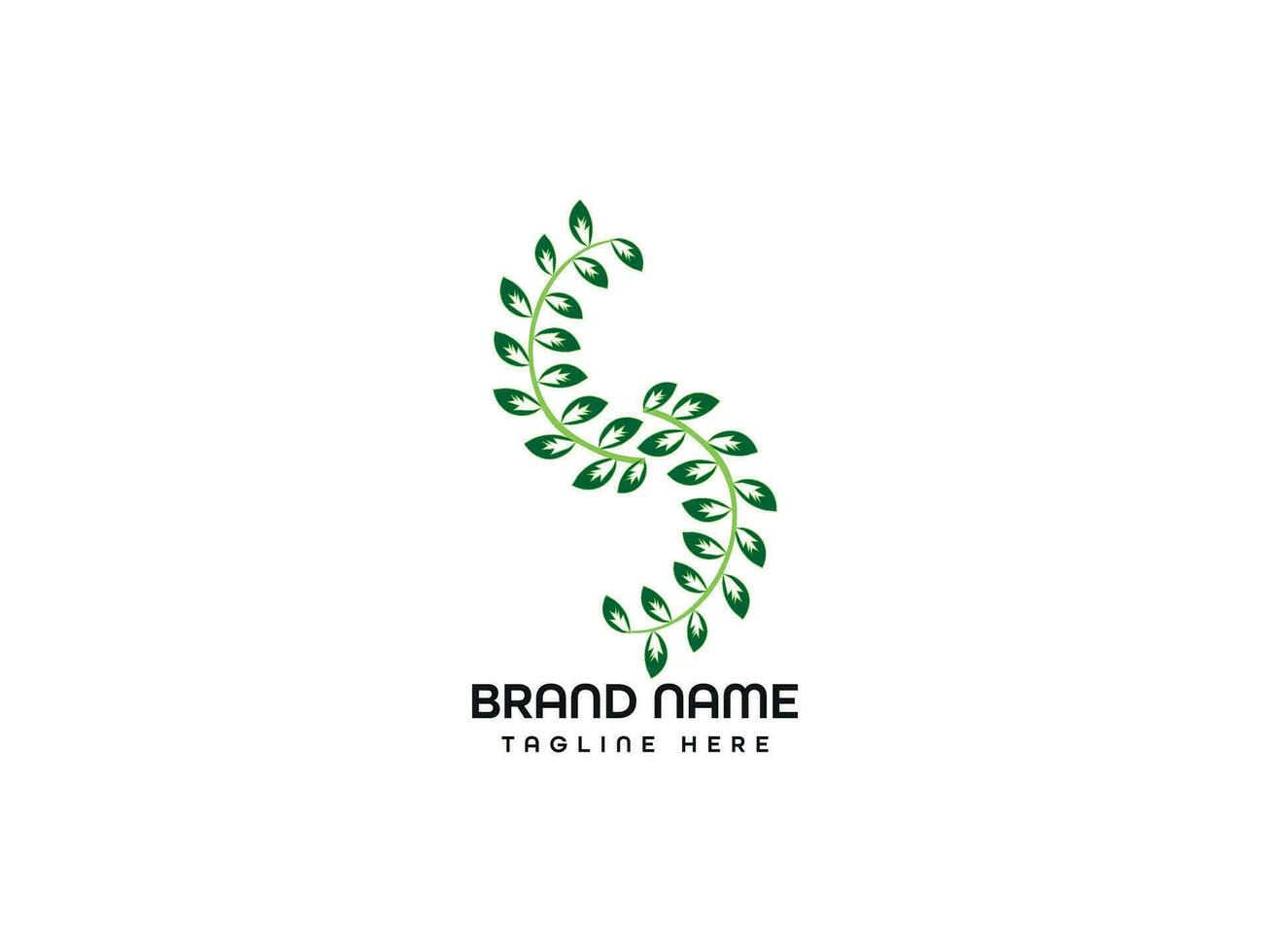 Leaf Letter Logo Design vector